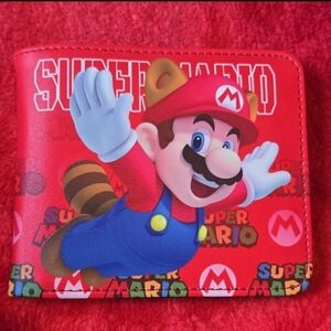 New super mario nintendo anime manga leather wallet
